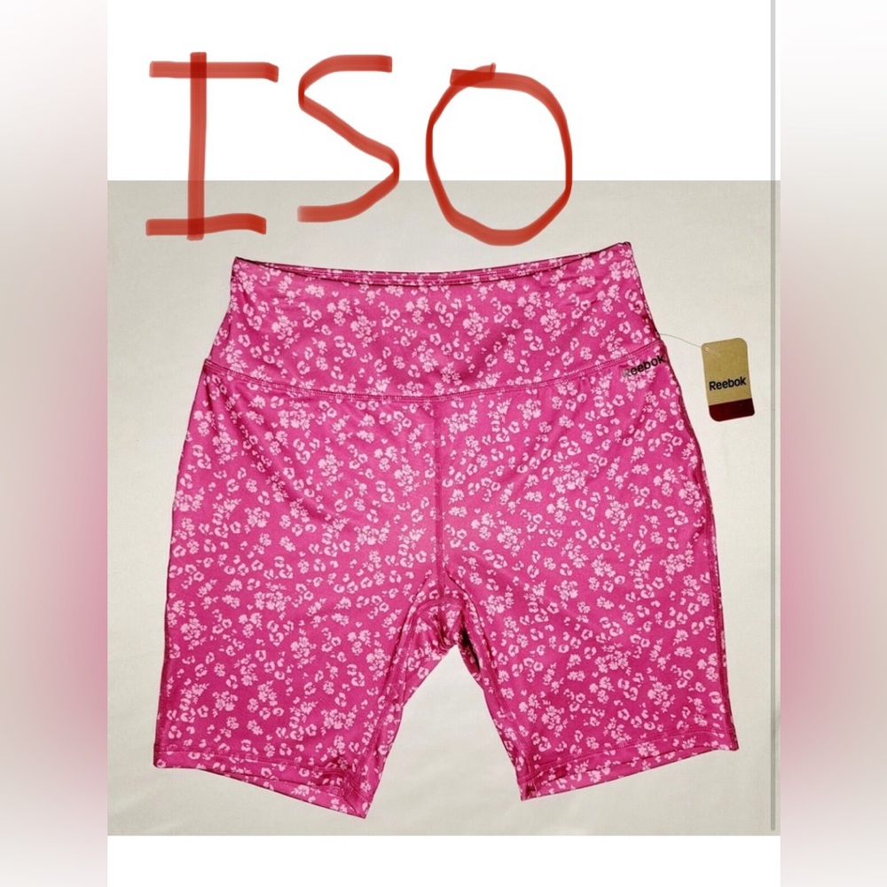 ❗️ISO‼️NOT FOR SALE‼️ Looking for these floral biker shorts by Reebok in size XL